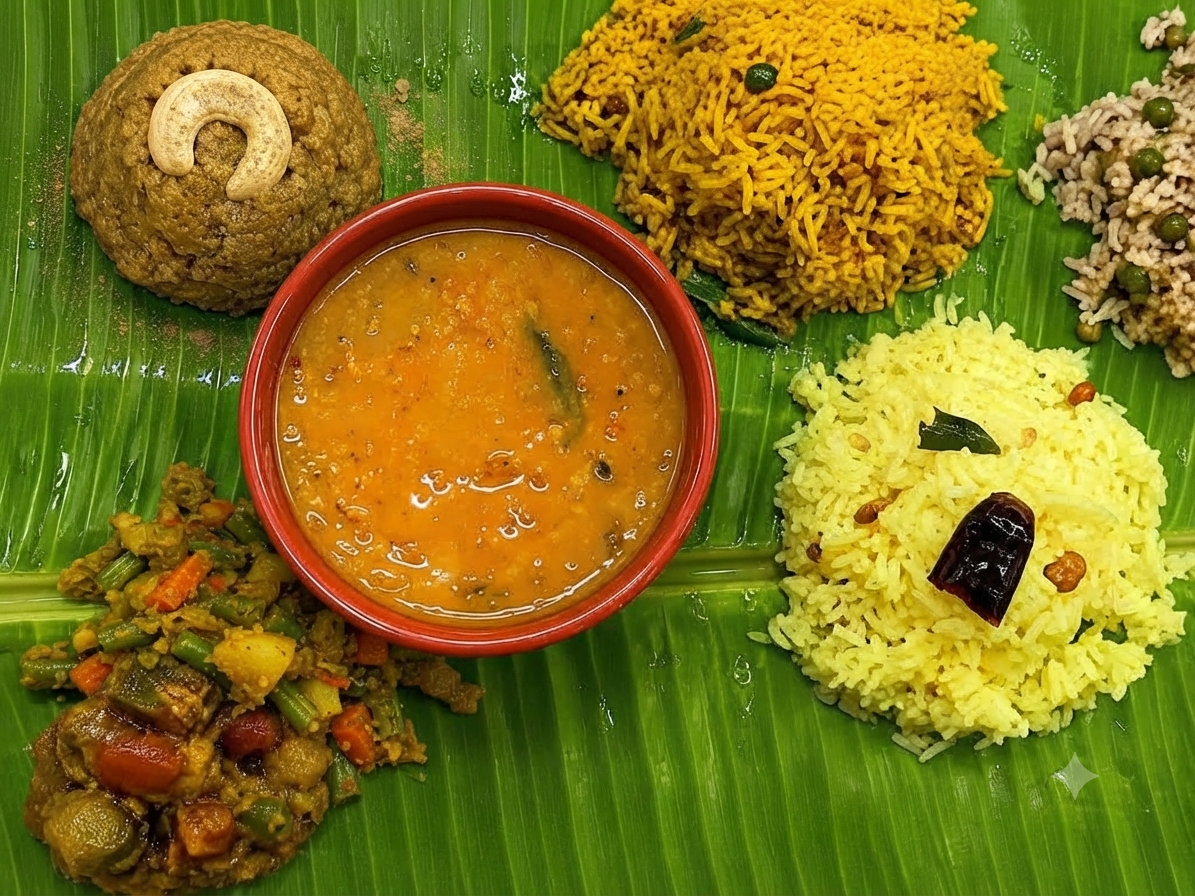 Traditional variety rice dishes for Valaikappu catering