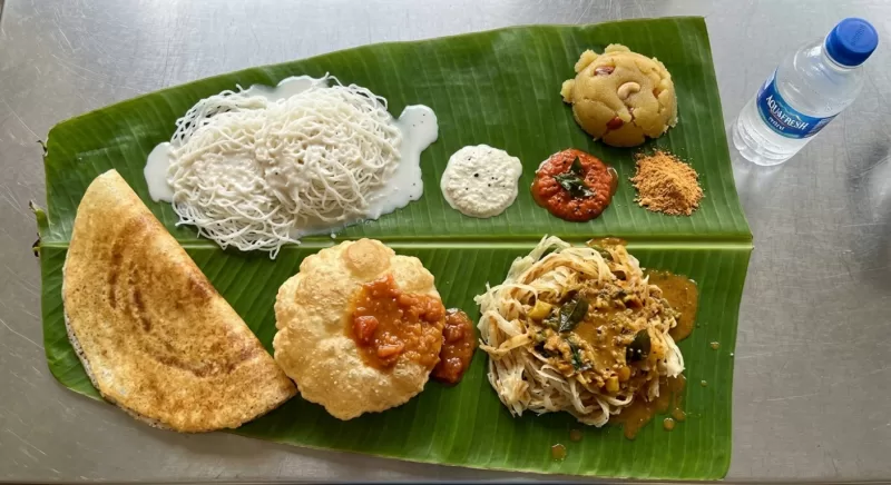 Vegetarian dinner catering menu in Madurai